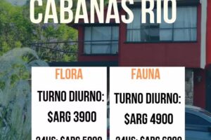 Acceso Cabañas Rio con pileta