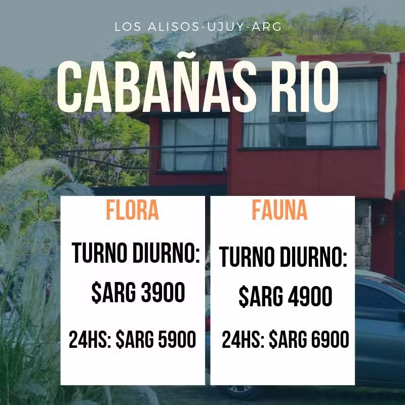 Acceso Cabañas Rio con pileta